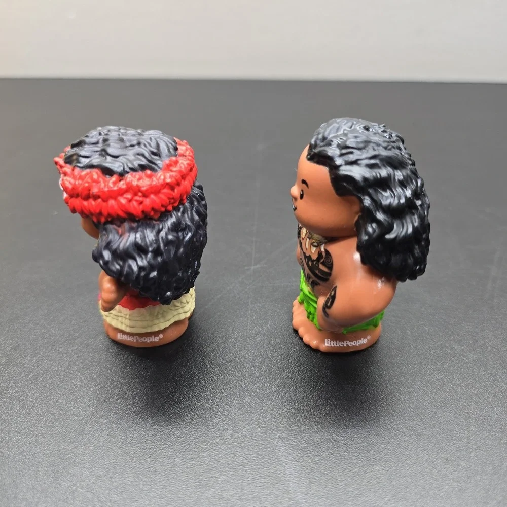 Fisher Price Little People Disney Moana and Maui Figures Toys 2022 2.5 Inch Lot